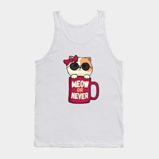 MEOW or Never Tank Top